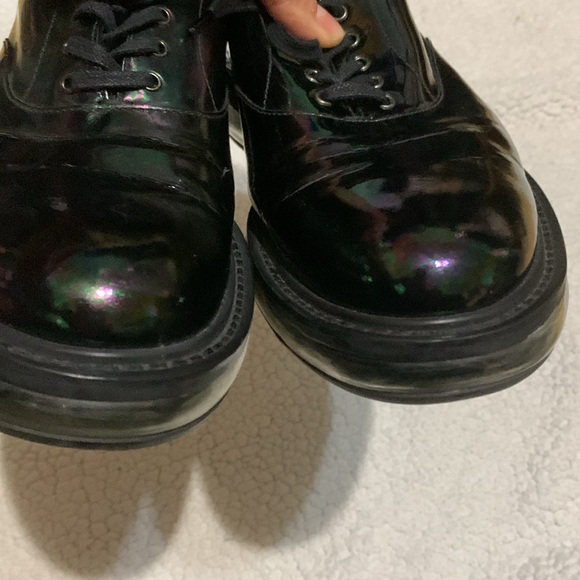 Prada Oil slick iridescent Lace Up Shoes - Picture 3 of 9